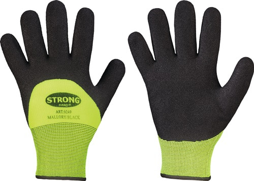 STRONGHAND Kälteschutzhandschuhe Mallory/Black Gr.8 schwarz/gelb EN 388,EN 511 PSA II