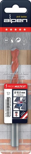 ALPEN Mehrzweckbohrer Profi Multicut D.6,5mm Arbeits-L.54mm Gesamt-L.100mm