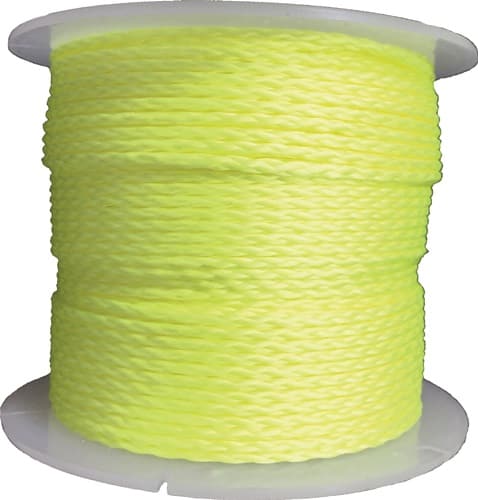 Pflastererschnur L.100m D.2mm 60kg PP gelb,fluoresz.
