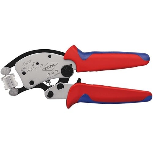 KNIPEX Crimpzange Twistor16 Gesamt-L.200mm 0,14-16 mm² brün.Mehrkomp.-Hüllen KNIPEX