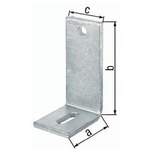 GAH Verstellwinkel Schenkel-L.150x80mm S.8mm TZN GAH