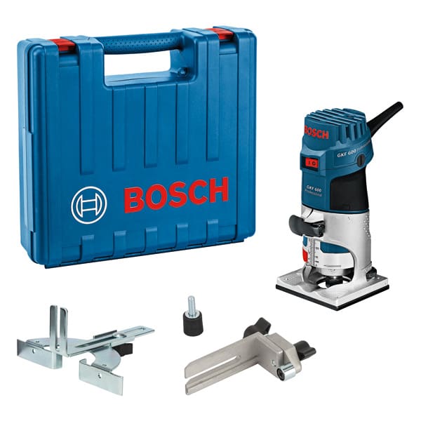 BOSCH Kantenfräse GKF 600, mit Handwerkerkoffer