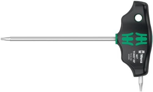 WERA Schraubendreher 467 TORX® HF TX 8x100/12 (kurzer Schenkel)mm WERA