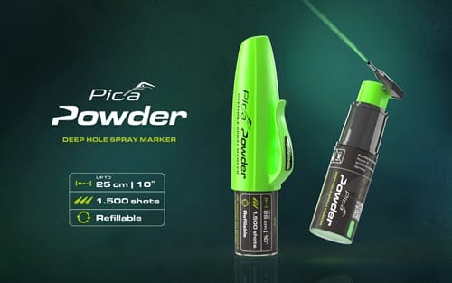 PICA Spray-Marker Powder DeepHole grün-fluoreszierend Inh.20g f.tiefe Bohrlöcher PICA