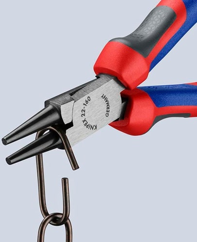 KNIPEX Rundzange L.160mm Kopf pol.Comfort-Griff KNIPEX