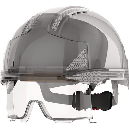 JSP Industriehelm EVO® VISTAlens® weiß/smoke ABS EN 397,EN 50365 JSP