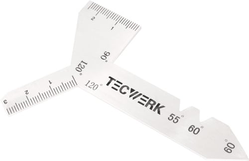 TECWERK Universalschleiflehre f.Spiralbohrer m.Spitzenwinkel 118Grad TECWERK