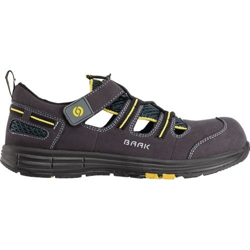 BAAK Sicherheitssandale Rene2 Gr.45 blau/gelb Mikrofaser/Mesh S1P SRC ESD EN20345