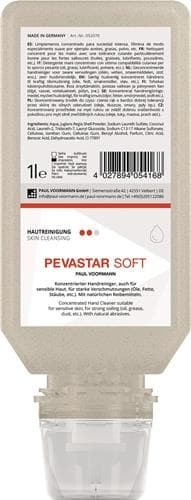 PAUL VOORMANN Handreinigung PEVASTAR SOFT 1l silikon- u.lösemittelfrei Softflasche