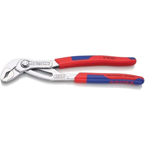 KNIPEX Wasserpumpenzange Cobra® L.250mm Spann-W.46mm verchr.Mehrkomp.-Hülle KNIPEX
