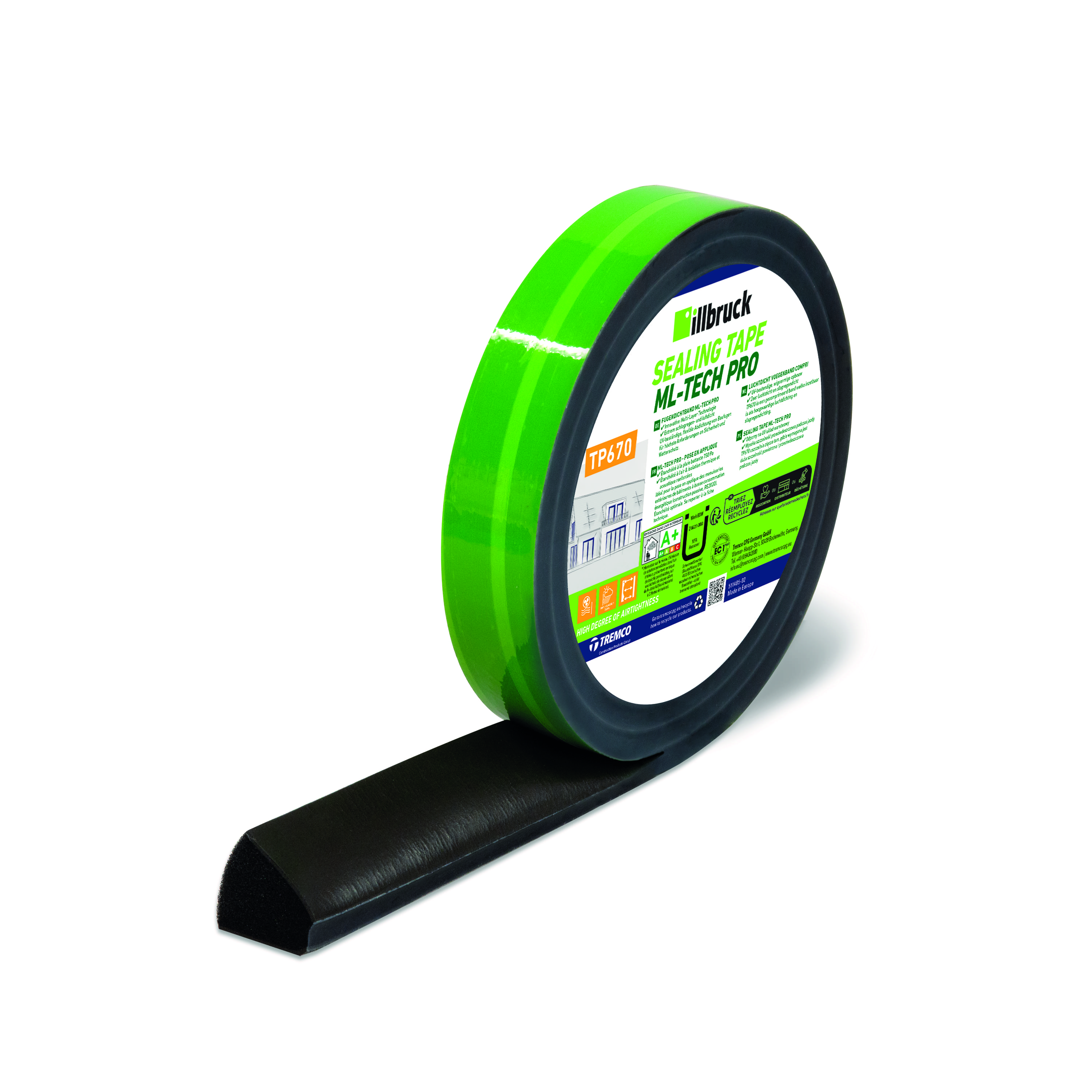 illbruck TP670 Fugendichtband ML-Tech Pro Premium 40/12-25 ANT 4,3M/5RL/60BOX/PAL