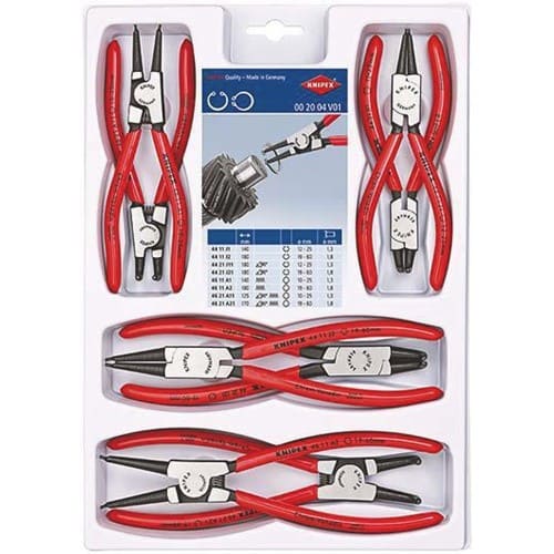KNIPEX Sicherungsringzangensatz 8-tlg.SB-Lochung 10-60mm KNIPEX