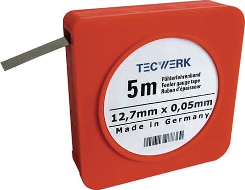 TECWERK Fühlerlehrenband S.0,07mm L.5m B.12,7mm TECWERK