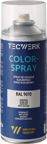 TECWERK Colorspray reinweiß seidenmatt RAL 9010 400ml Spraydose TECWERK
