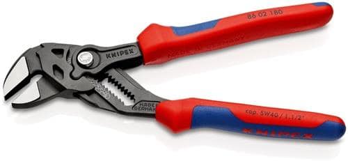 KNIPEX Zangenschlüssel L.180mm schwarz atram.Spann-W.40mm Comfort-Griff