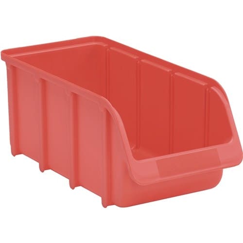 HÜNERSDORFF Sichtlagerkasten L318/286xB146xH127mm PP rot stapelbar HÜNERSDORFF