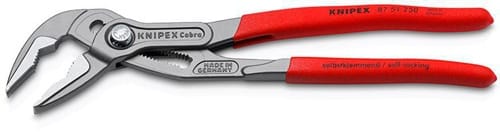 KNIPEX Wasserpumpenzange Cobra® ES L.250mm Spann-W.40mm grau atram.pol.