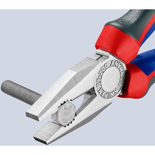 KNIPEX Kombizange L.200mm verchr.Comfort-Griffe KNIPEX