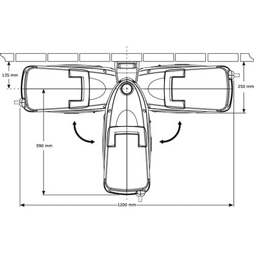 HOZELOCK Wandschlauchhalter Auto Reel 40 B.65,5cm T.26cm HOZELOCK