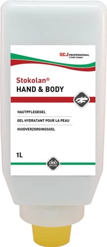 SC JOHNSON PROFESSIONAL Hautpflegegel Stokolan® Hand & Body 1l Gel,parfümiert Softflasche