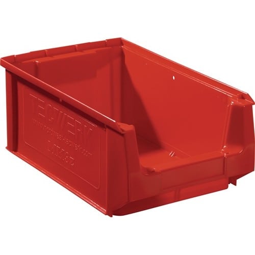TECWERK Sichtlagerkasten L350/300xB210xH140mm PE rot TECWERK