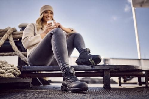 Damensicherheitsstiefel Alessia Gr.35 W.10 schwarz/grün Mikrofaser/TPU