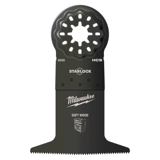 MILWAUKEE 65 x 42 mm Multitool Starlock Tauchsägeblatt für Schnitte in Holz