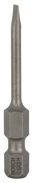 BOSCH Schrauberbit Extra-Hart S 0,5 x 3,0, 49 mm, 3er-Pack