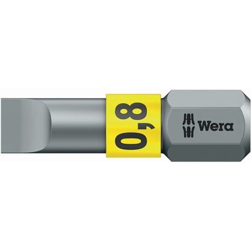 WERA Bit 800/1 BTZ f.Schlitzschrauben 5,5mm L.25mm 1/4 Zoll