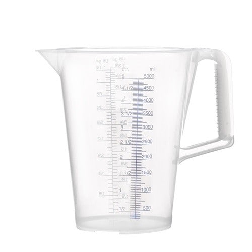 PRESSOL Messbecher 5l blau bedruckte Skala PP PRESSOL