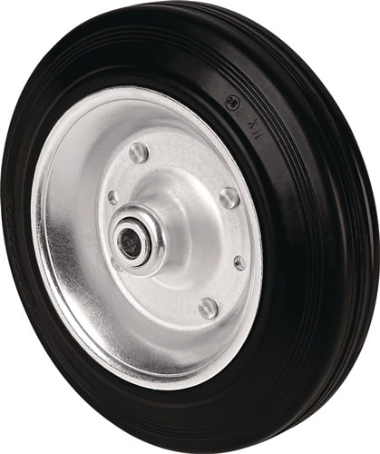 TECWERK Ersatzrad D.80mm Trgf.70kg VG schwarz Achs-D.12mm Nabenl.40mm TECWERK