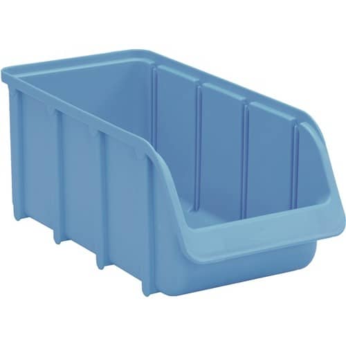 HÜNERSDORFF Sichtlagerkasten L318/286xB146xH127mm PP blau stapelbar HÜNERSDORFF
