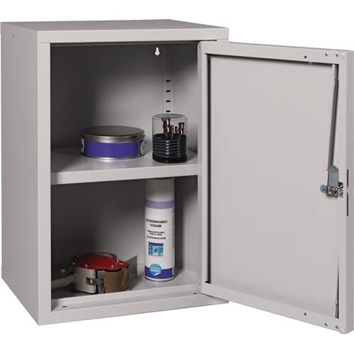 Nordwest Hängeschrank H600xB400xT300mm Vollblech,1 BD lichtgrau/lichtgrau