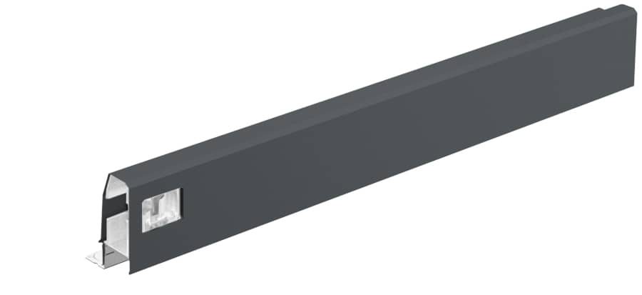 HETTICH Zarge ArciTech, 78 mm / 500 mm, anthrazit, rechts, 9227455