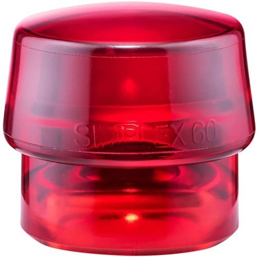 HALDER Schonhammerkopf SIMPLEX Kopf-Ø 60mm Plastik rot hart HALDER