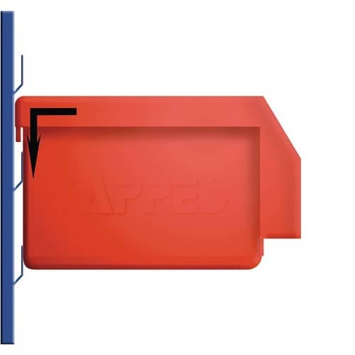 RASTERPLAN Sichtlagerkasten L160xB105xH75mm PE blau RASTERPLAN