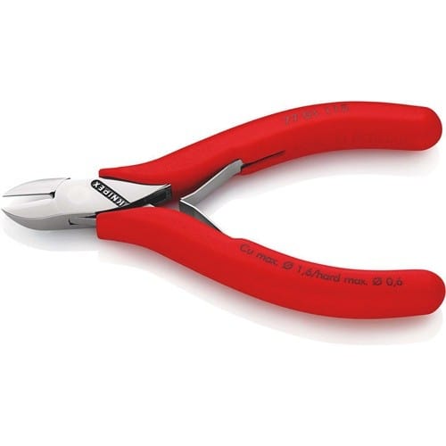 KNIPEX Elektronik-Seitenschneider L.115mm Form 0 Facette ja Ku.-Überzug