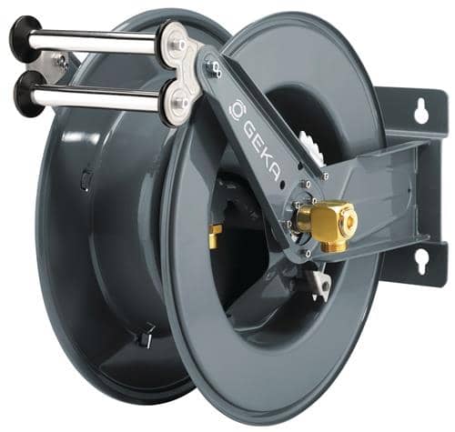 GEKA Schlauchaufroller PA30 Anschl.-Gew.33,25mm G 1 AG Zoll pulv.STA GEKA