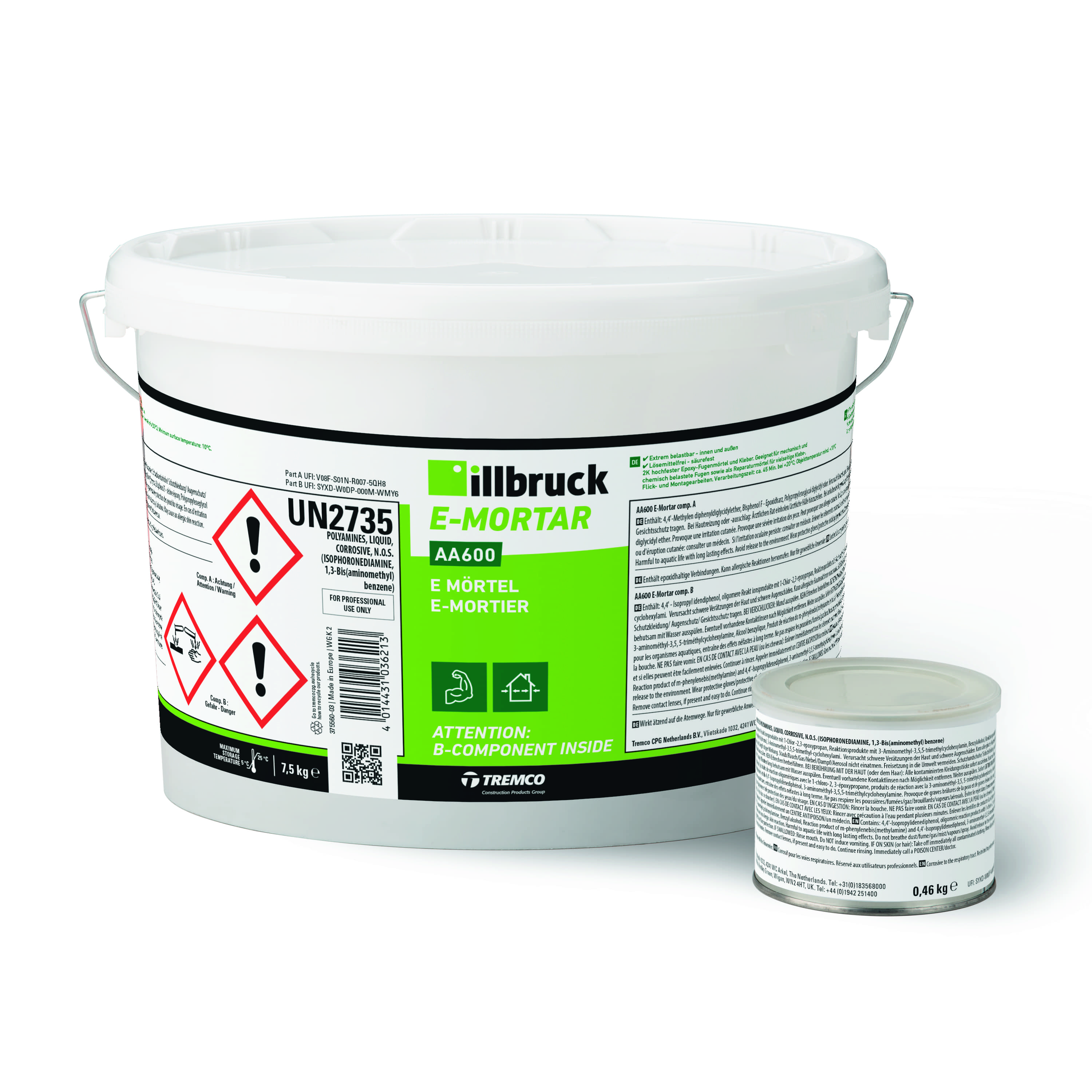 illbruck AA600 E-Mörtel E-MÖRTEL 7,5KG 52 EA/PAL