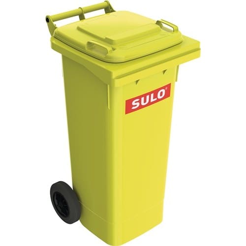 SULO Müllgroßbehälter 80l HDPE gelb fahrbar,n.EN 840 SULO