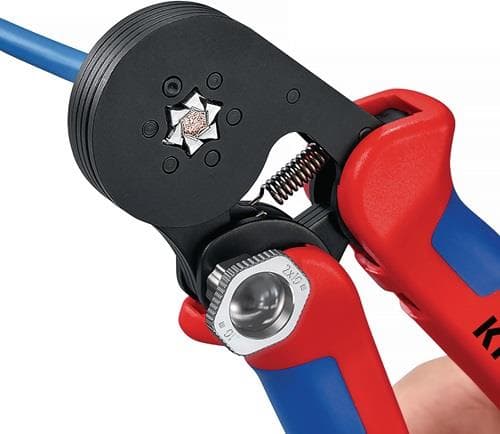 KNIPEX Aderendhülsenzange Gesamt-L.180mm 0,08-10,0 (AWG 28-7)mm² brün.Mehrkomp.-Hüllen