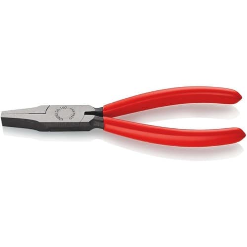 KNIPEX Flachzange Gesamt-L.160mm Kopf pol.schwarz atram.Ku.-Überzug KNIPEX