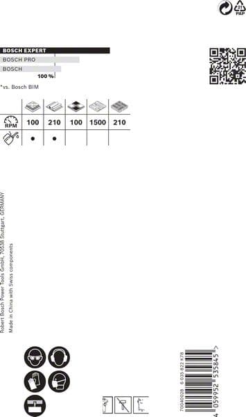 BOSCH EXPERT Tough Material Lochsäge, 83 x 60 mm. Für Dreh- und Schlagbohrer