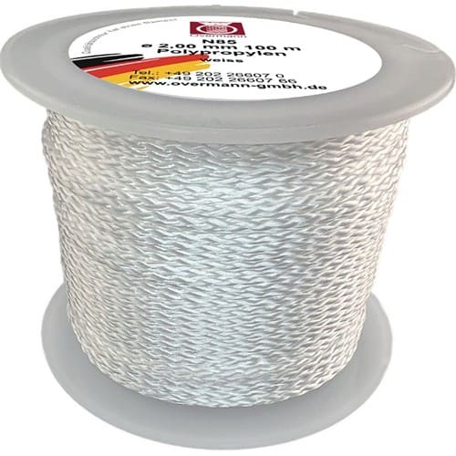 OVERMANN Maurerschnur L.100m D.2mm 65kg PP weiß