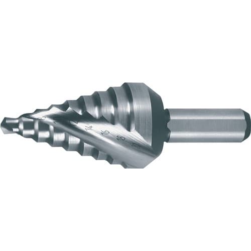 RUKO Stufenbohrer Bohrber.4-20mm HSS Spiralnut Gesamt-L.58mm Z.2 Stufen 9 RUKO