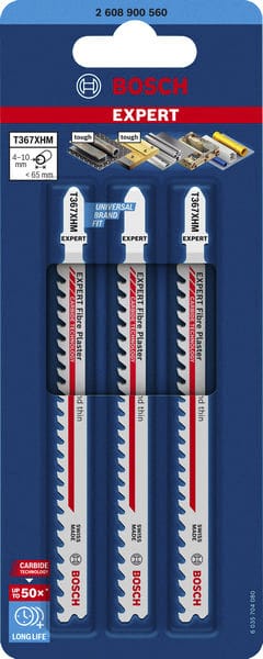 BOSCH EXPERT ‘Multi Material‘ T 367 XHM Stichsägeblatt, 3 Stück. Für Stichsägen
