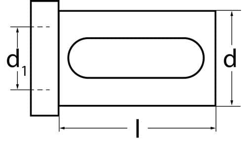 TECWERK Reduzierbuchse Form 2 Bohrungs-D.16mm AD 32mm Einspann-L.56mm TECWERK