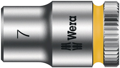 WERA Steckschlüsseleinsatz 8790 HMA Außen-6-kant SW7mm L.23mm Vierkant1/4Zoll CV Wera