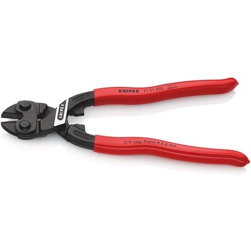 KNIPEX Kompaktbolzenschneider CoBolt® L.200mm Ku.-Überzug ger.3,6mm m.Aussparung