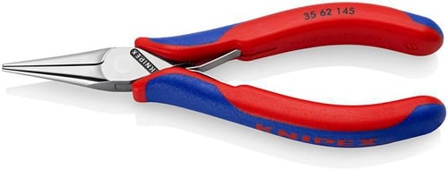 KNIPEX Elektronik-Greifzange Gesamt-L.145mm flachrunde Backen Form 6 Mehrkomp.-Hüllen